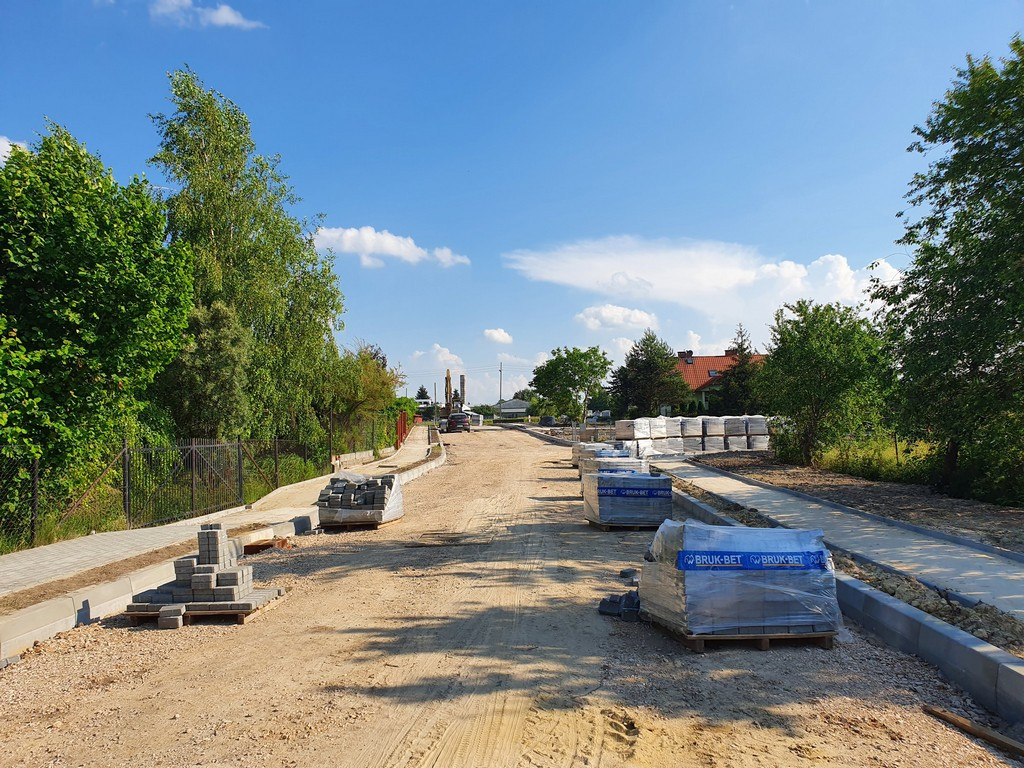 Hrubieszów: Prace przy budowie Storczykowej, Konwaliowej i Tulipanowej