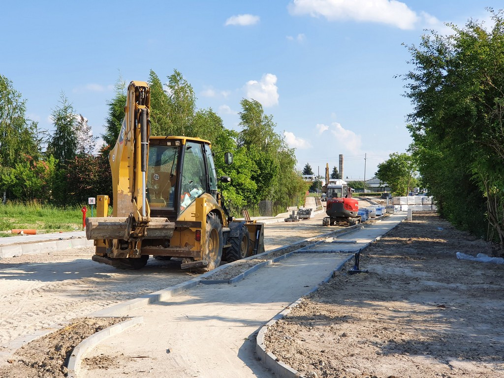 Hrubieszów: Prace przy budowie Storczykowej, Konwaliowej i Tulipanowej