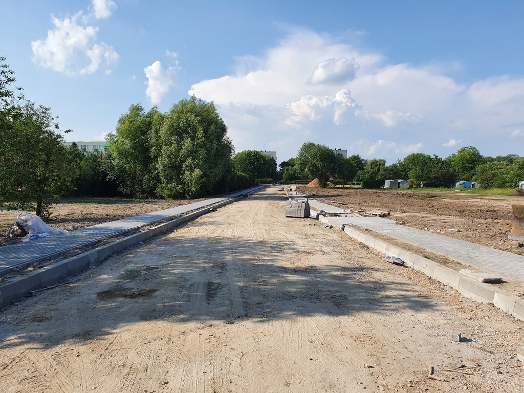 Hrubieszów: Prace przy budowie Storczykowej, Konwaliowej i Tulipanowej
