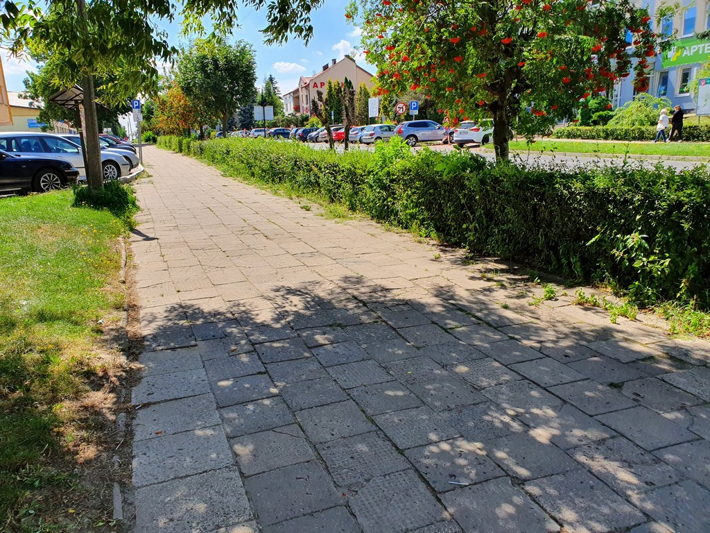 Tu będą nowe chodniki - ulica Mickiewicza