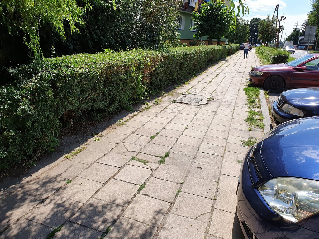 Tu będą nowe chodniki - ulica Mickiewicza