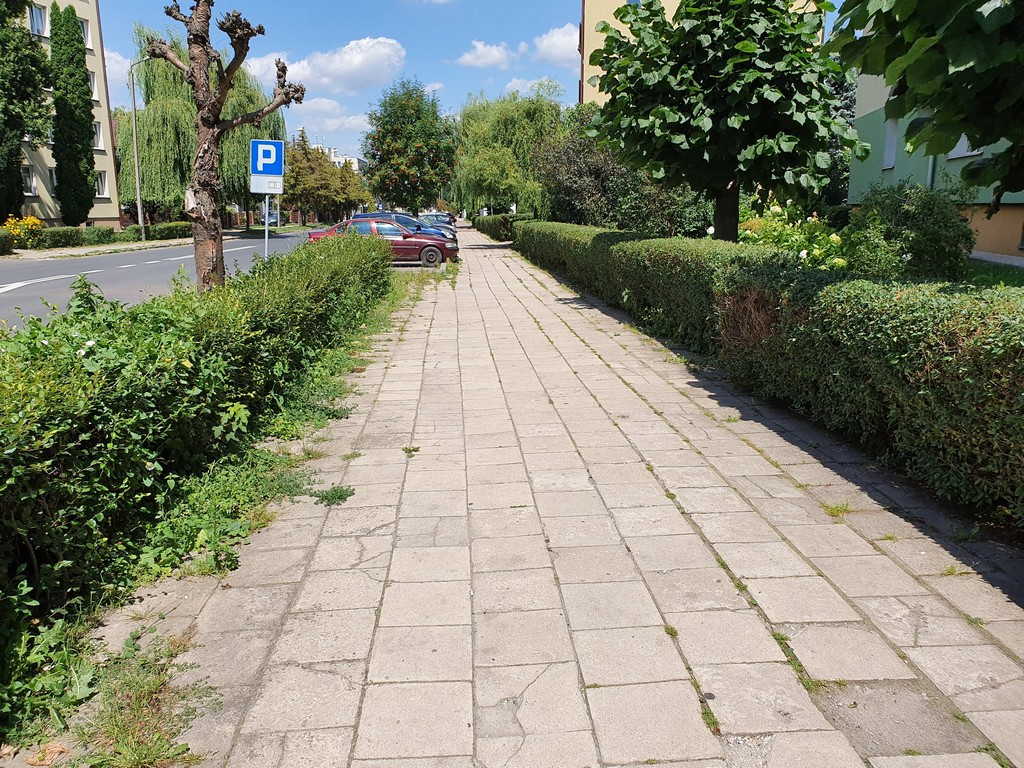 Tu będą nowe chodniki - ulica Mickiewicza