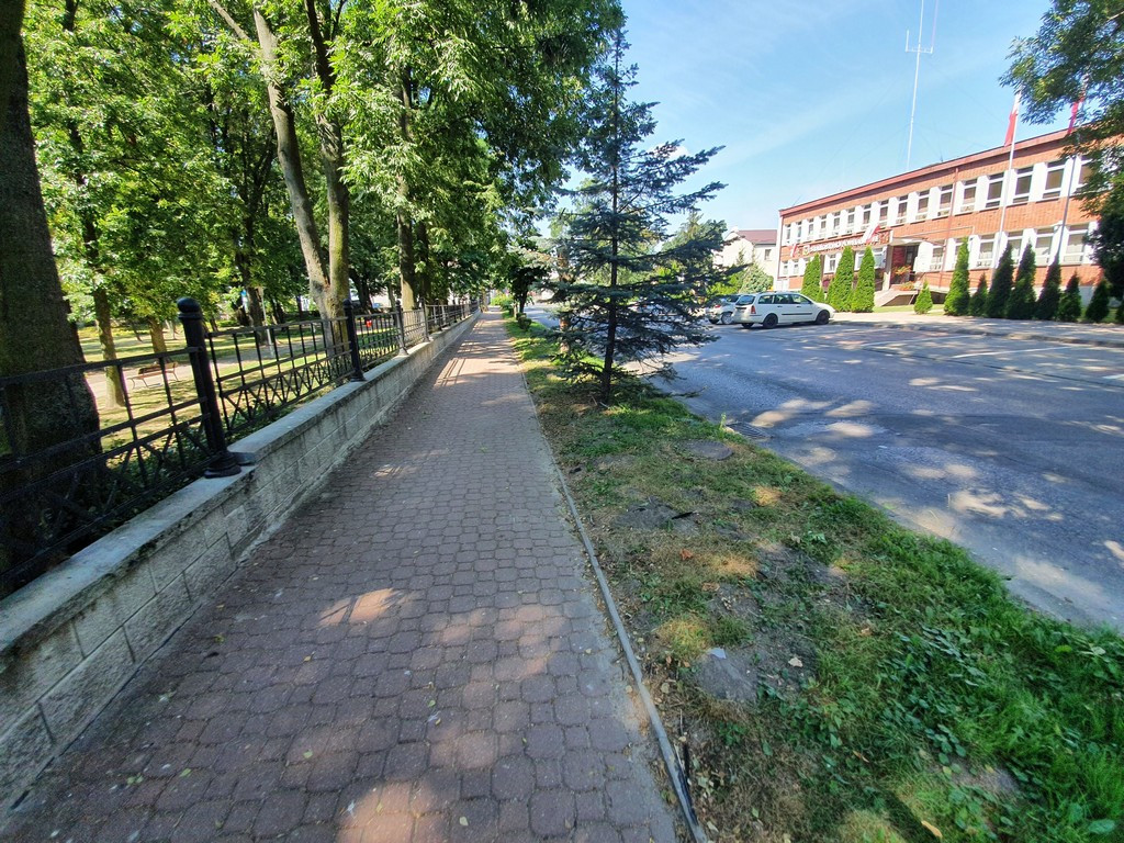 Tu będą nowe chodniki - ulica Narutowicza