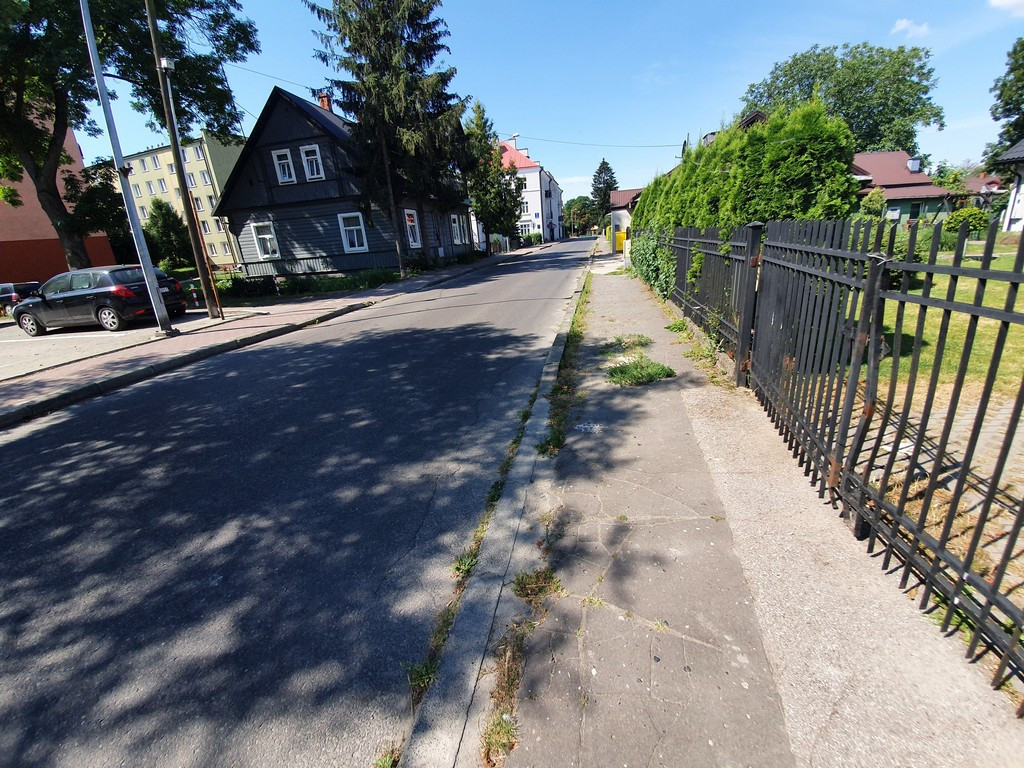 Tu będą nowe chodniki - ulica Narutowicza