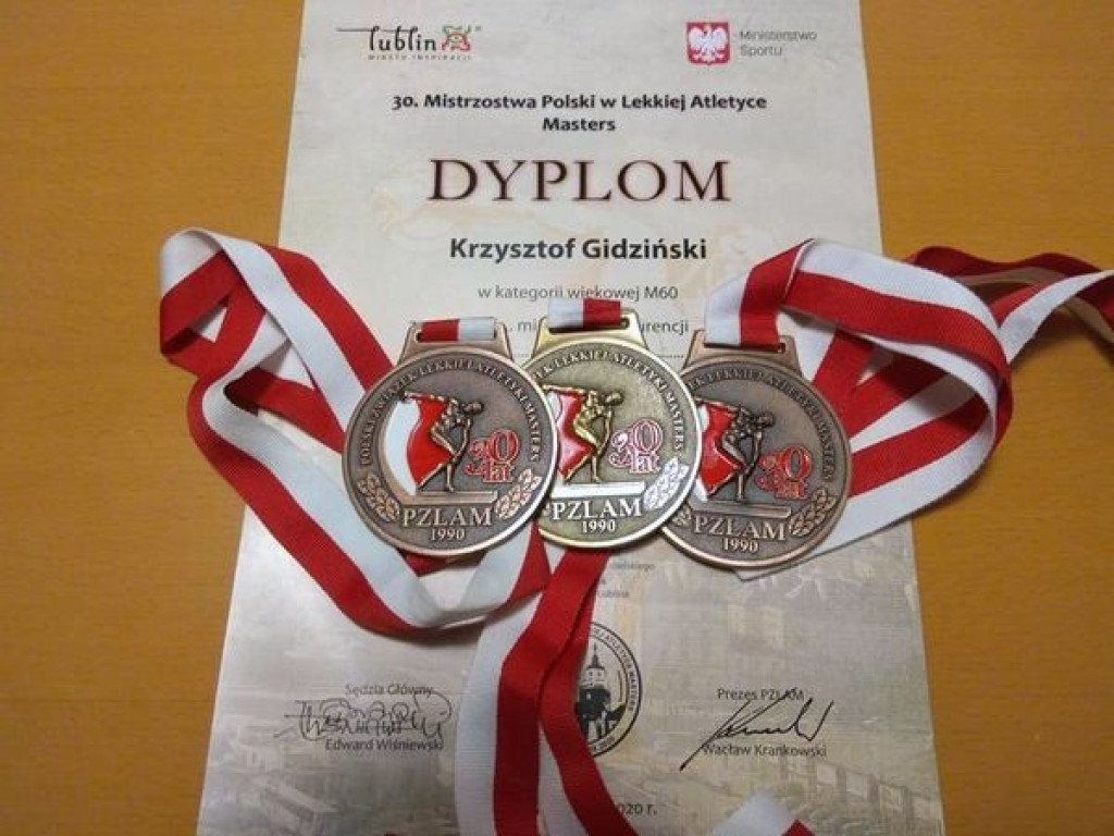 30. Mistrzostwa Polski Masters w Lekkiej Atletyce - Krzysztof Gidziński, Andrzej Ulidowski i Stanisław Marzec na podium!