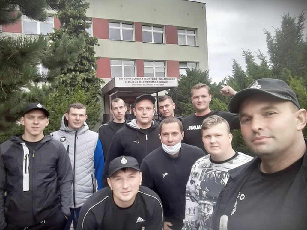 Druhowie z OSP Kobło oddali krew dla Dominika