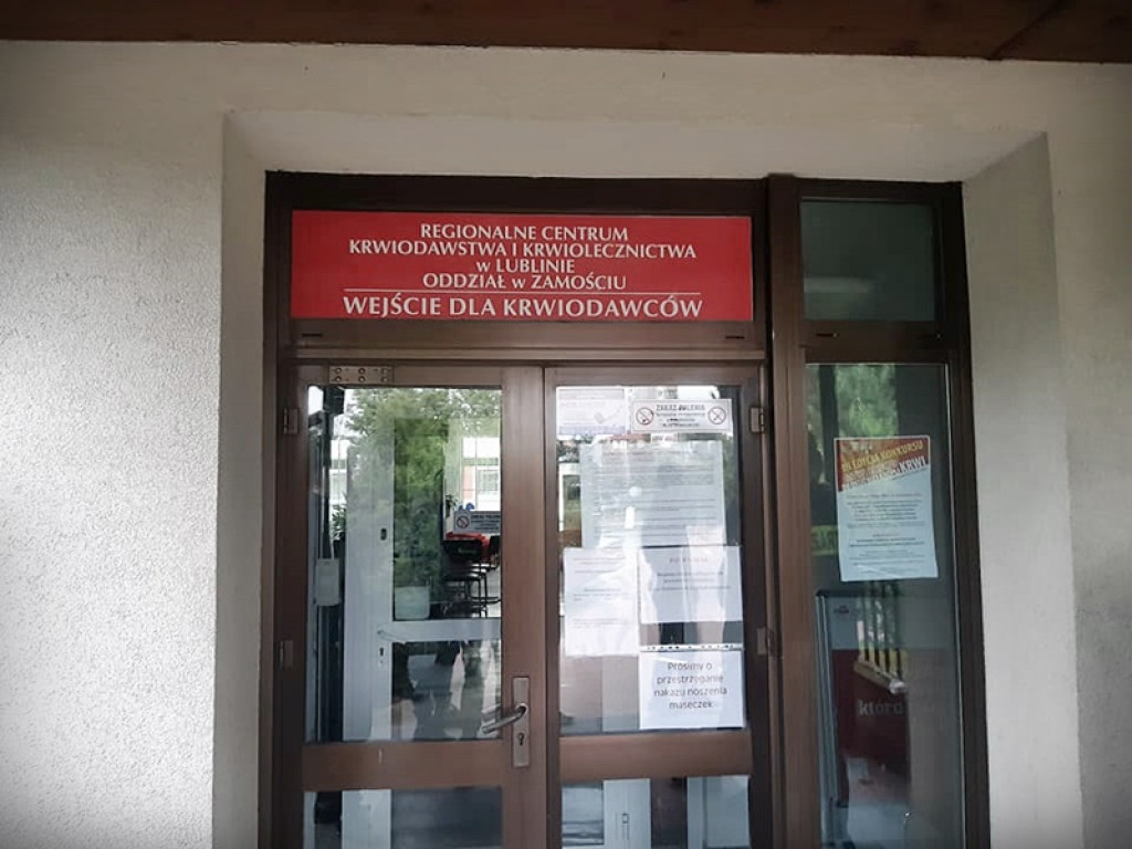 Druhowie z OSP Kobło oddali krew dla Dominika
