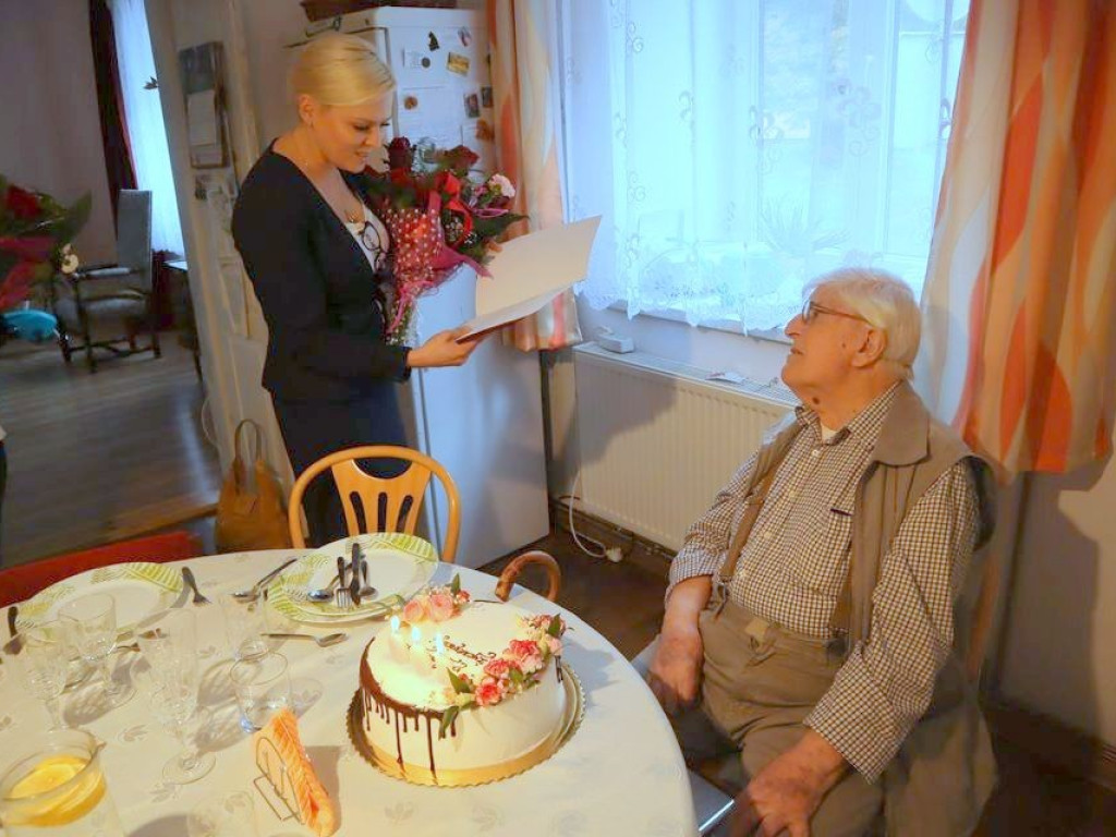 Hrubieszów: Pan Stanisław Rączkowski skończył 100 lat!