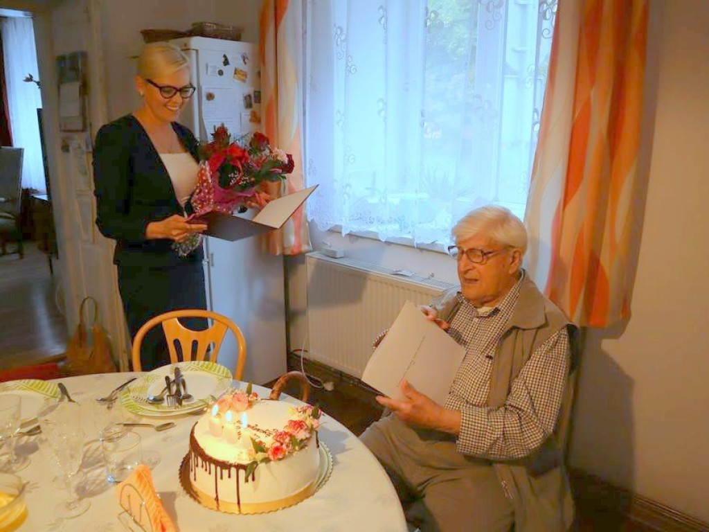 Hrubieszów: Pan Stanisław Rączkowski skończył 100 lat!