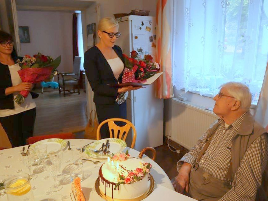 Hrubieszów: Pan Stanisław Rączkowski skończył 100 lat!