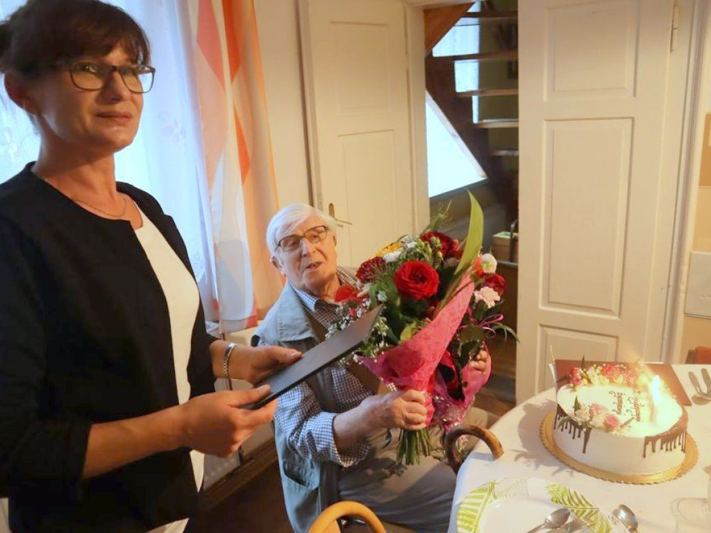 Hrubieszów: Pan Stanisław Rączkowski skończył 100 lat!