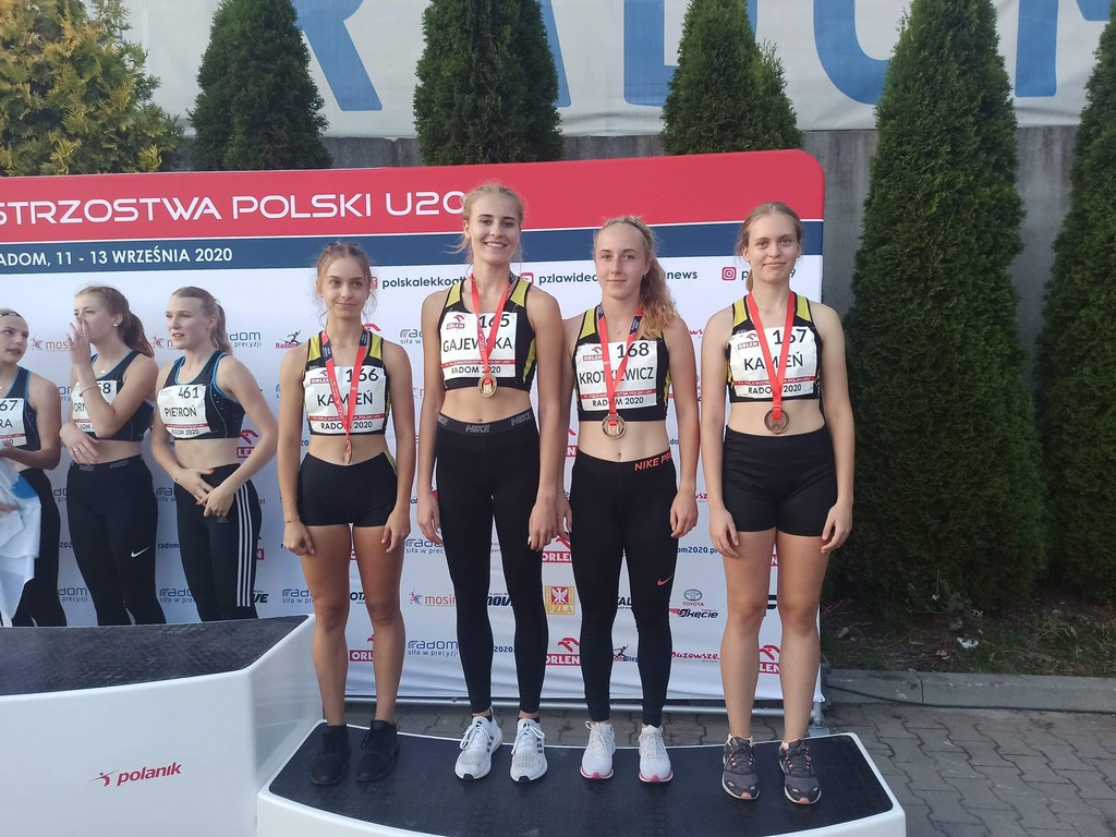 Mistrzostwa Polski Juniorek w LA. Wysokie umiejętności Karoliny Gajewskiej i sztafety 4 x 100 m dziewcząt nagrodzone medalami!