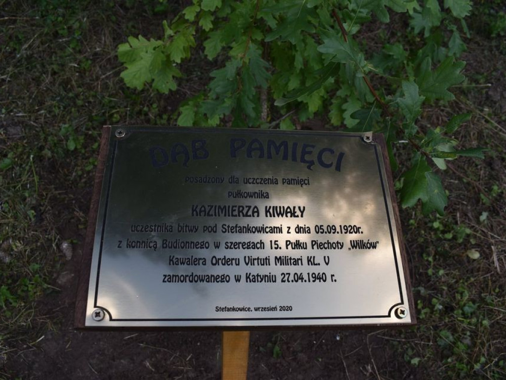 Posadzili kolejne dęby pamięci w Stefankowicach