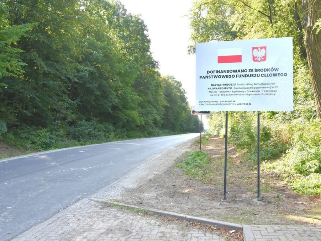 Remont drogi w Szpikołosach zakończony