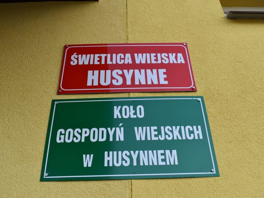 Gmina Hrubieszów: Świetlica w Husynnem wyremontowana
