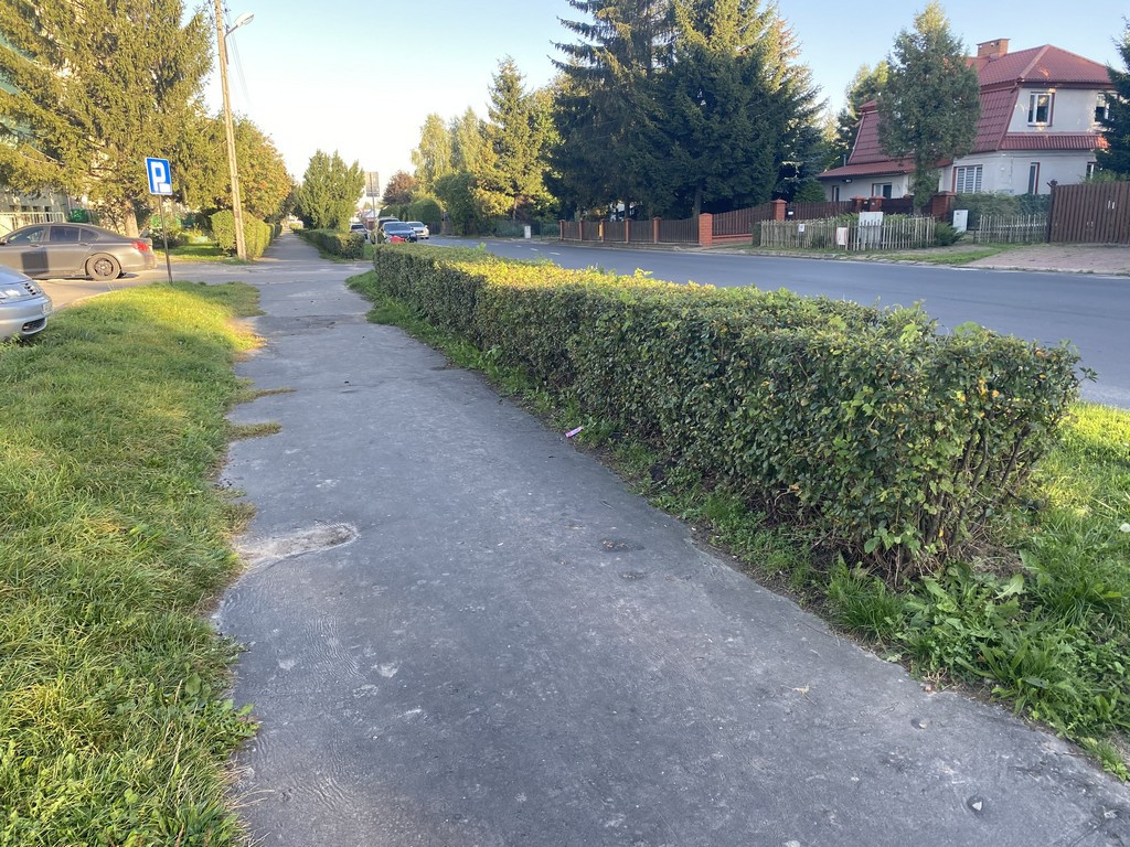 Hrubieszów: Wniosek w sprawie remontu chodnika przy ul. Polnej - ZDJĘCIA