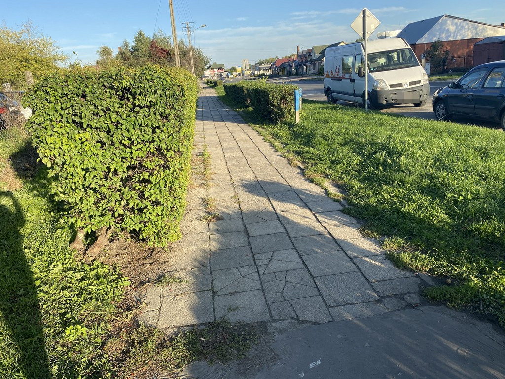 Hrubieszów: Wniosek w sprawie remontu chodnika przy ul. Polnej - ZDJĘCIA
