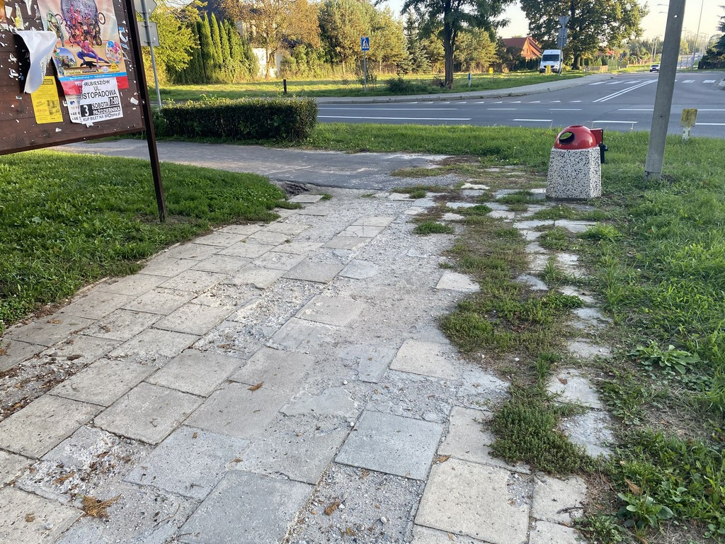 Hrubieszów: Wniosek w sprawie remontu chodnika przy ul. Polnej - ZDJĘCIA