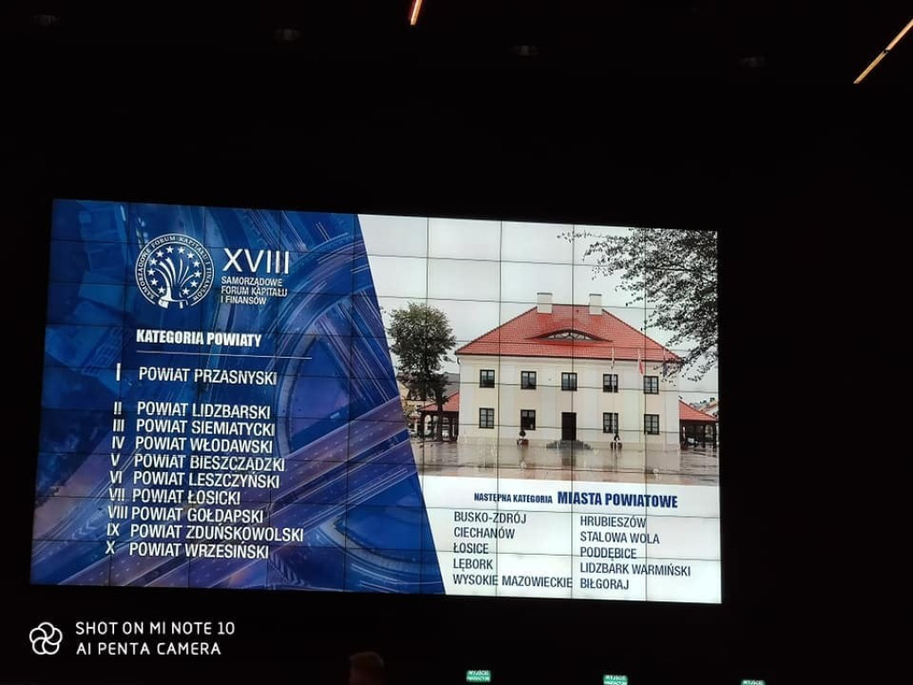 Hrubieszów na 9 miejscu w rankingu Wspólnoty - dyplomy wręczone