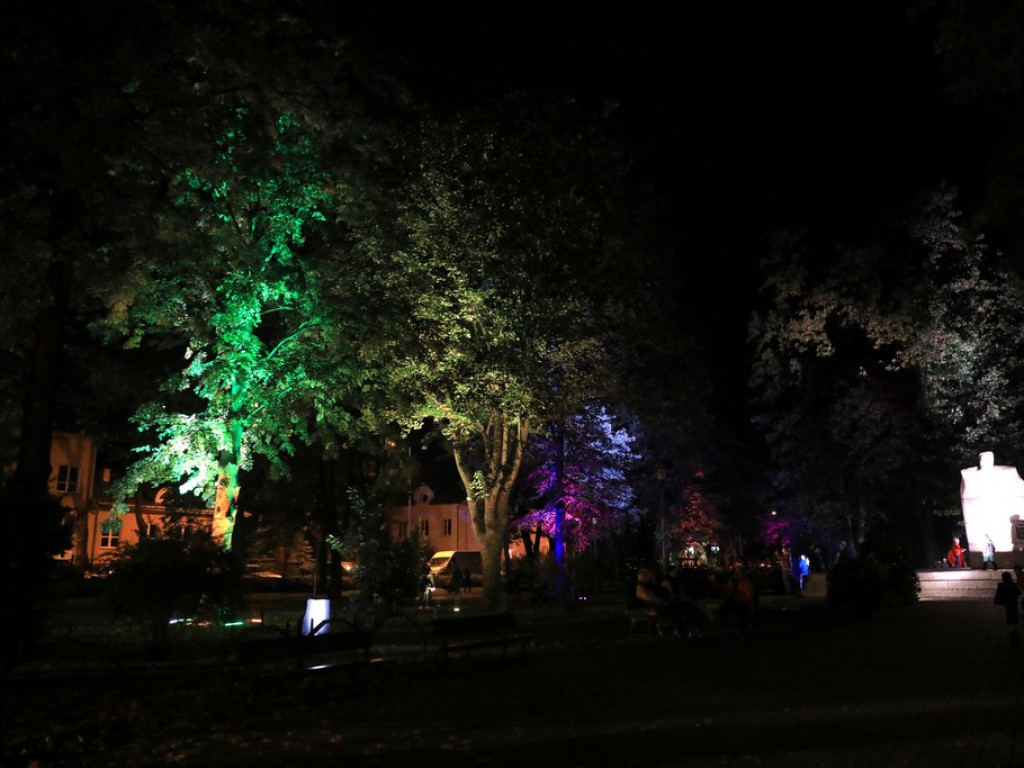 Pokaz iluminacji hrubieszowskiego parku - ZDJĘCIA