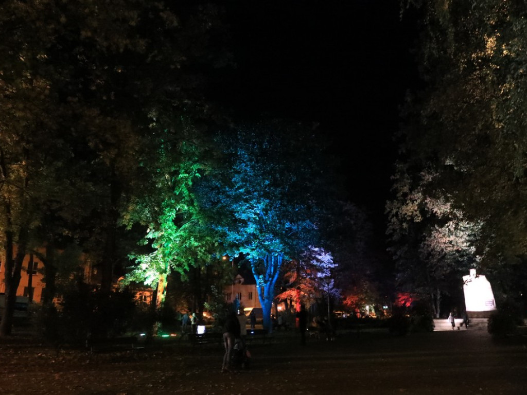 Pokaz iluminacji hrubieszowskiego parku - ZDJĘCIA