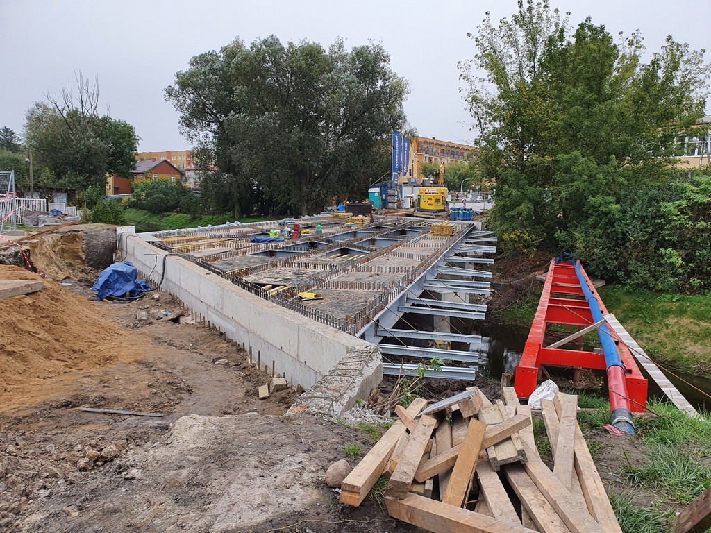 Hrubieszów: Trwają prace budowlane przy moście na Ludnej - ZDJĘCIA