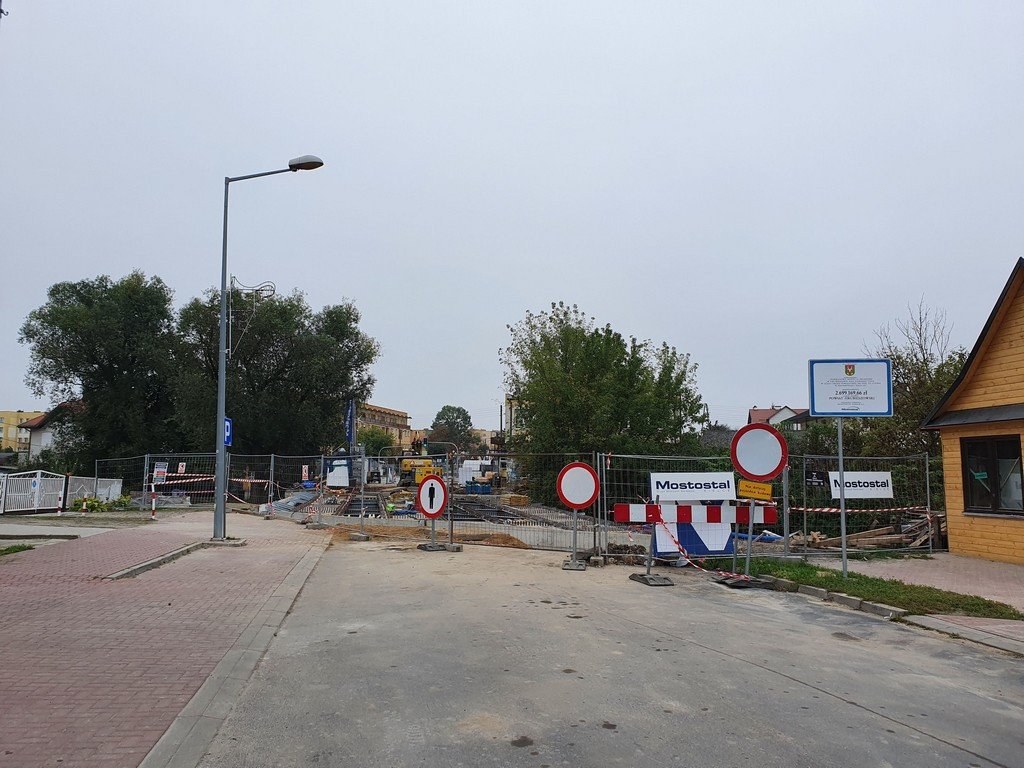 Hrubieszów: Trwają prace budowlane przy moście na Ludnej - ZDJĘCIA