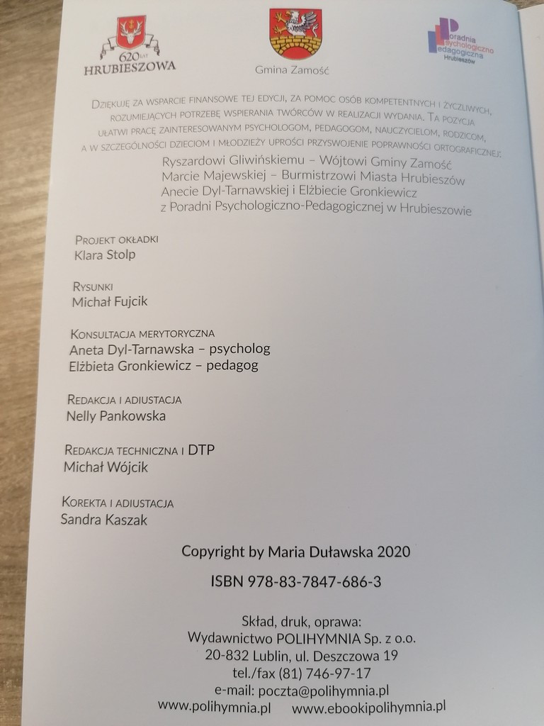 Nowa publikacja wydawnicza przy współpracy z Poradnią Psychologiczno-Pedagogiczną w Hrubieszowie