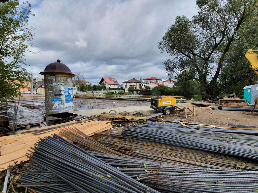 Hrubieszów: Postęp prac przy moście na Ludnej - ZDJĘCIA