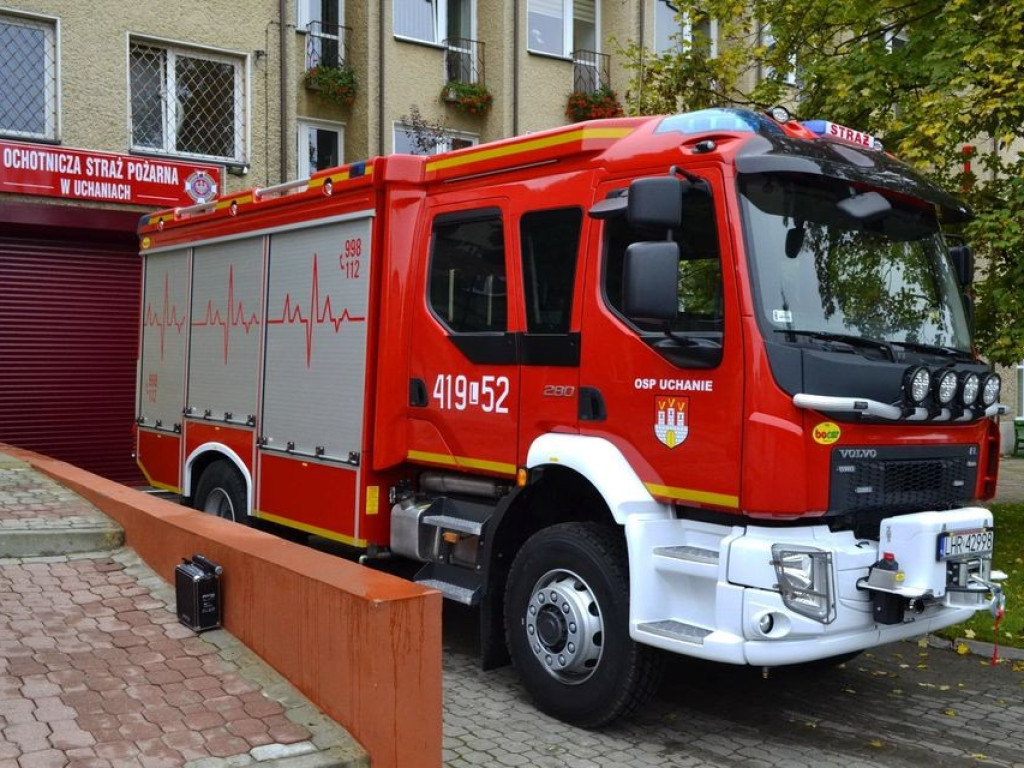 Nowy wóz strażacki dla OSP w Uchaniach