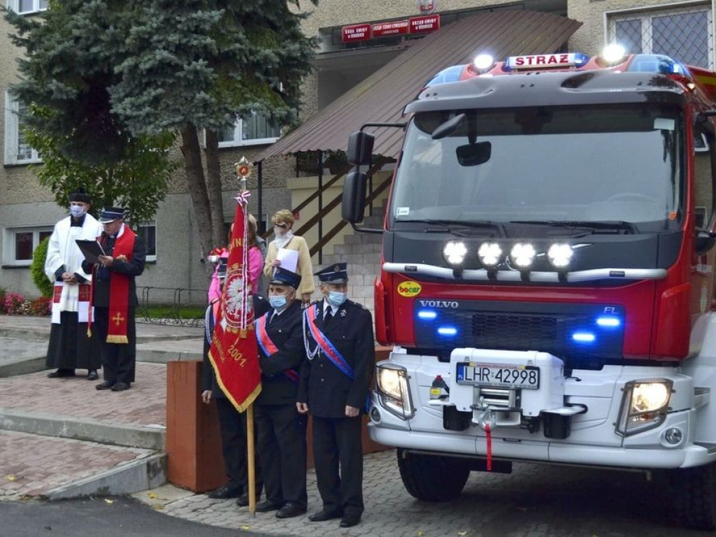 Nowy wóz strażacki dla OSP w Uchaniach