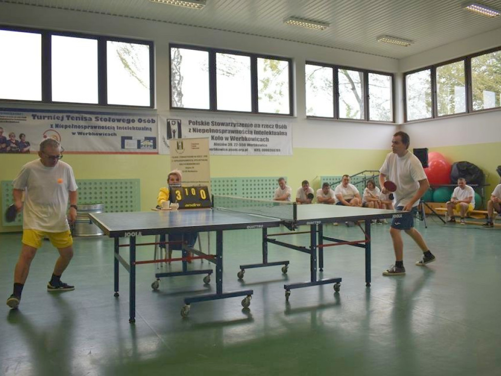 IV Turniej Tenisa Stołowego Osób z Niepełnosprawnością Intelektualną w Alojzowie