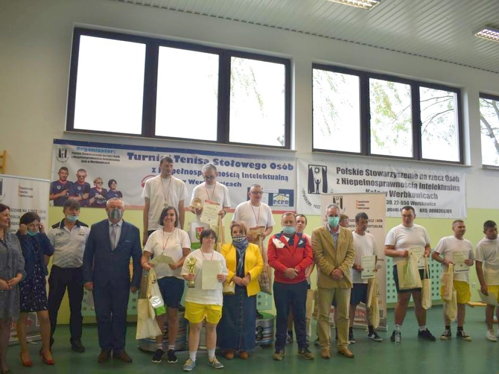 IV Turniej Tenisa Stołowego Osób z Niepełnosprawnością Intelektualną w Alojzowie