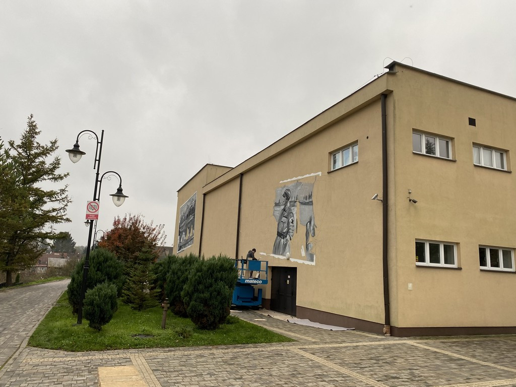 Powstaje pierwszy hrubieszowski mural - ZDJĘCIA