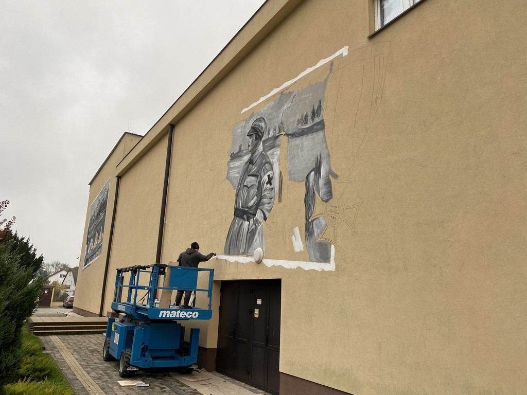 Powstaje pierwszy hrubieszowski mural - ZDJĘCIA