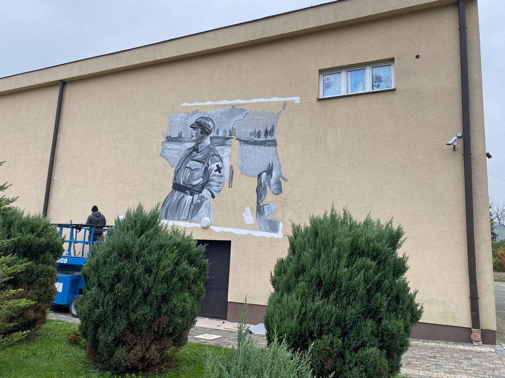 Powstaje pierwszy hrubieszowski mural - ZDJĘCIA