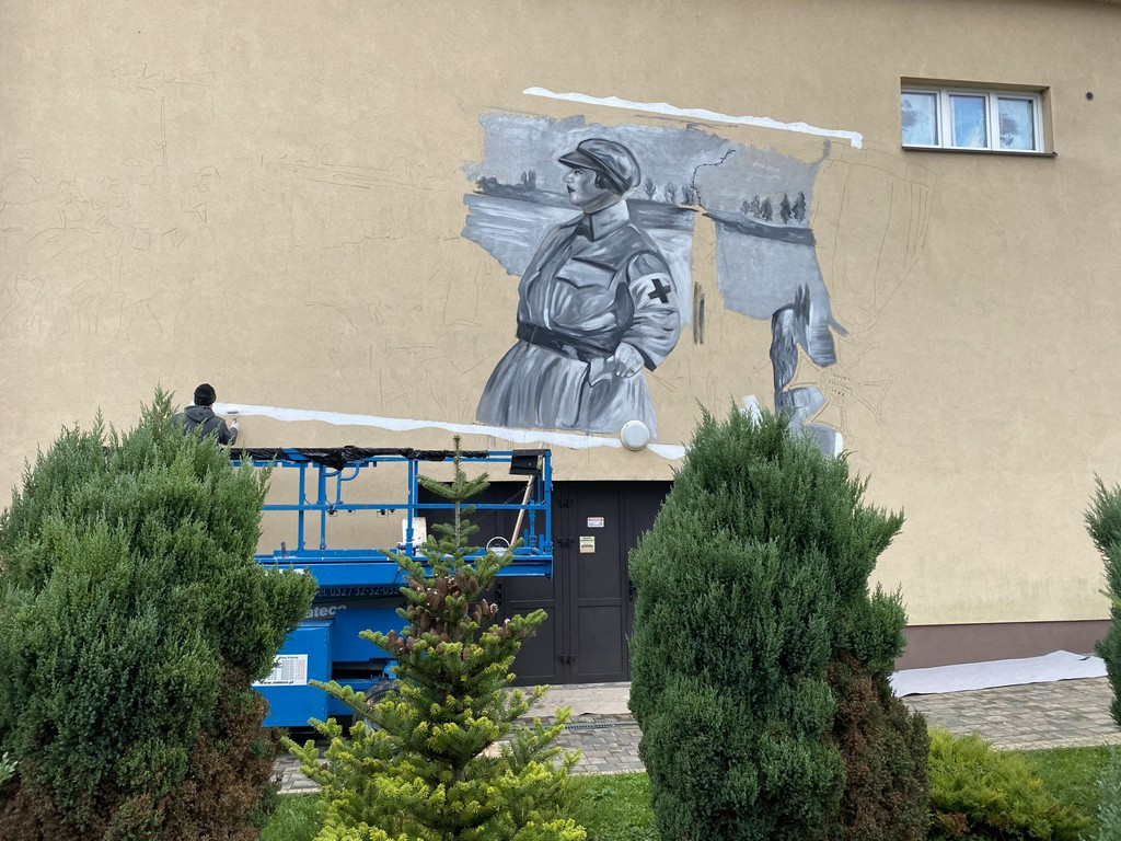 Powstaje pierwszy hrubieszowski mural - ZDJĘCIA