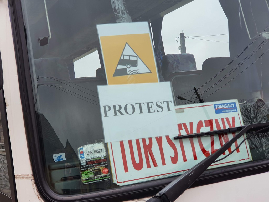 Hrubieszowski protest przewoźników - ZDJĘCIA, WIDEO
