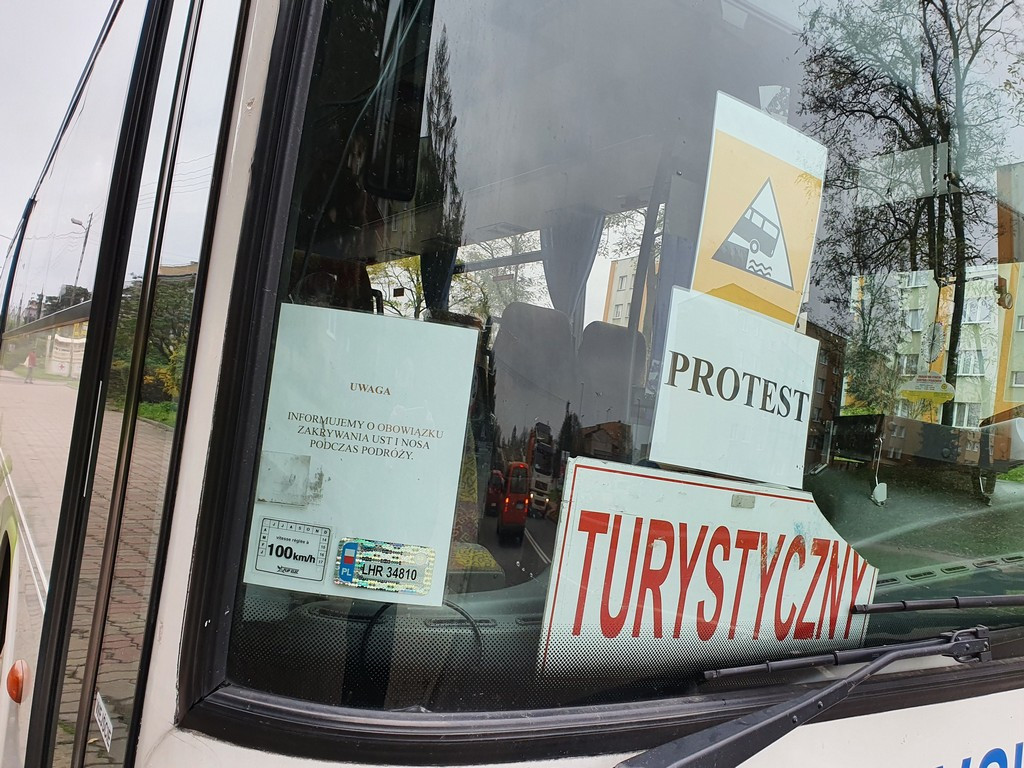Hrubieszowski protest przewoźników - ZDJĘCIA, WIDEO
