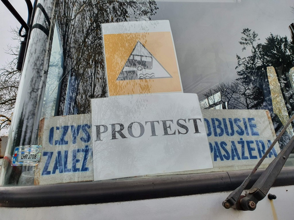 Hrubieszowski protest przewoźników - ZDJĘCIA, WIDEO