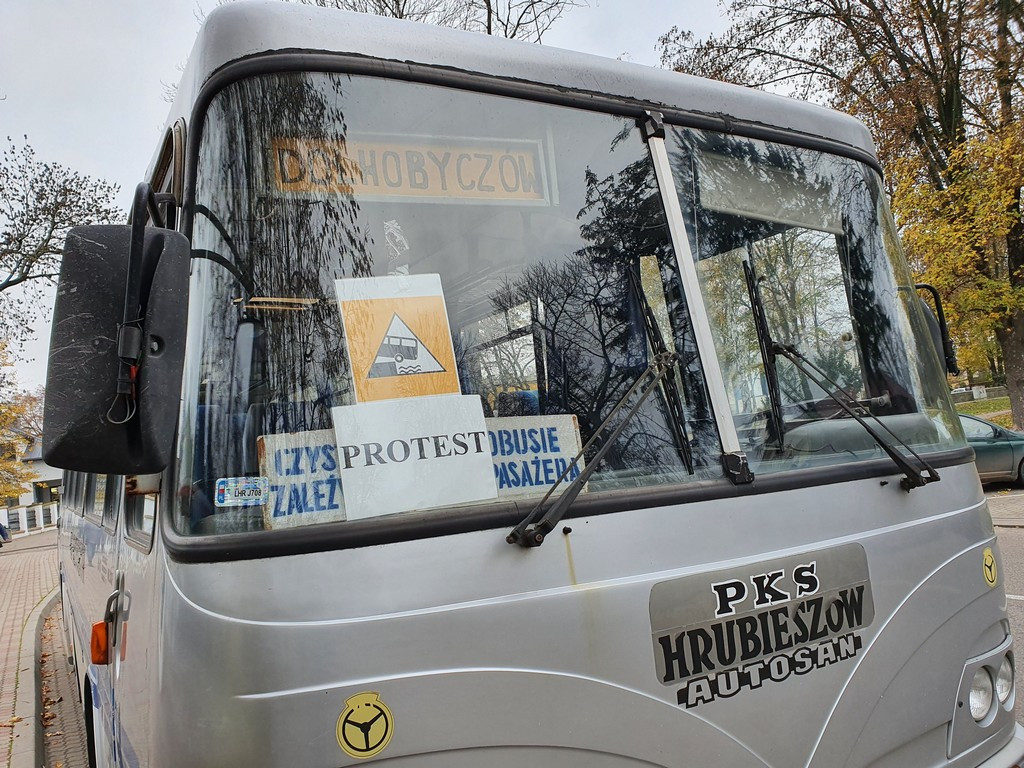 Hrubieszowski protest przewoźników - ZDJĘCIA, WIDEO