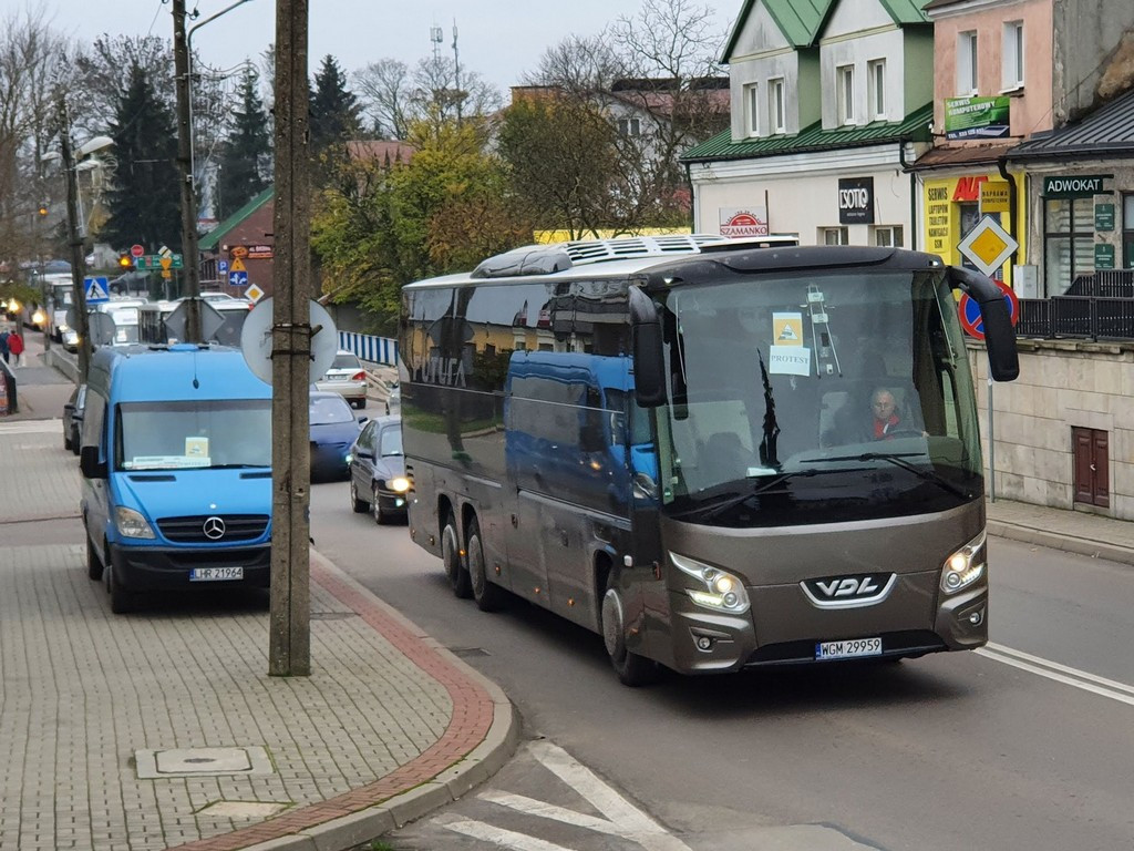 Hrubieszowski protest przewoźników - ZDJĘCIA, WIDEO