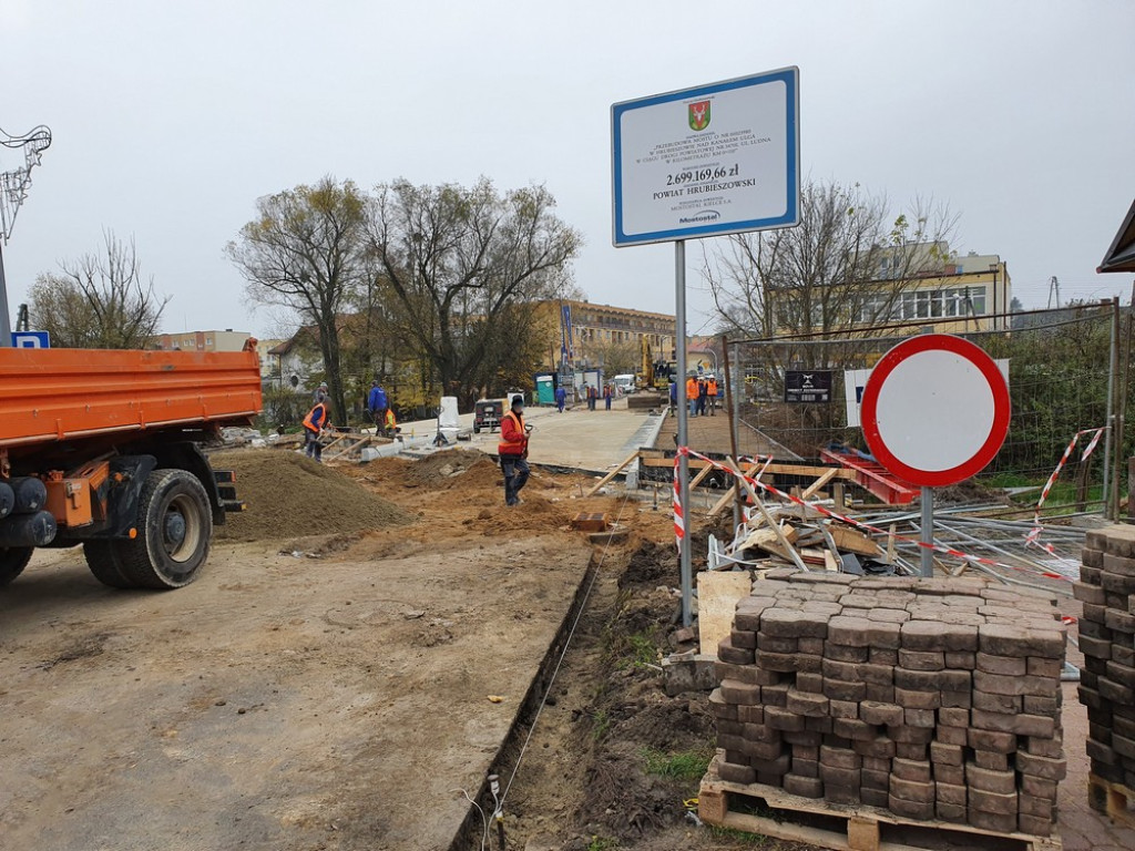 Hrubieszów: Remont mostu na Ludnej postępuje - ZDJĘCIA