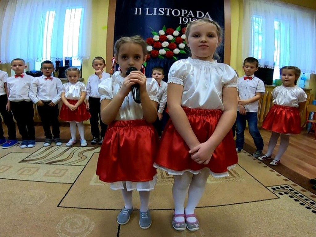 Hrubieszów: Święto Niepodległości w Przedszkolu nr 3 - ZDJĘCIA, WIDEO