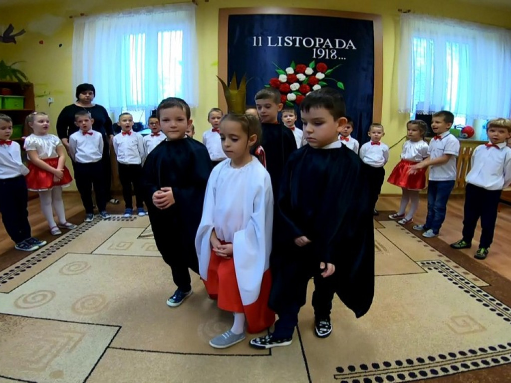 Hrubieszów: Święto Niepodległości w Przedszkolu nr 3 - ZDJĘCIA, WIDEO