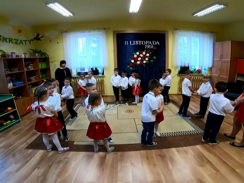 Hrubieszów: Święto Niepodległości w Przedszkolu nr 3 - ZDJĘCIA, WIDEO