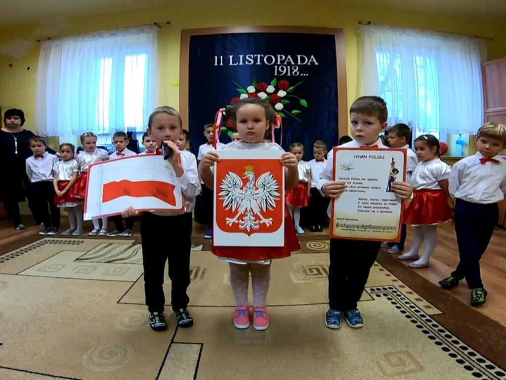 Hrubieszów: Święto Niepodległości w Przedszkolu nr 3 - ZDJĘCIA, WIDEO