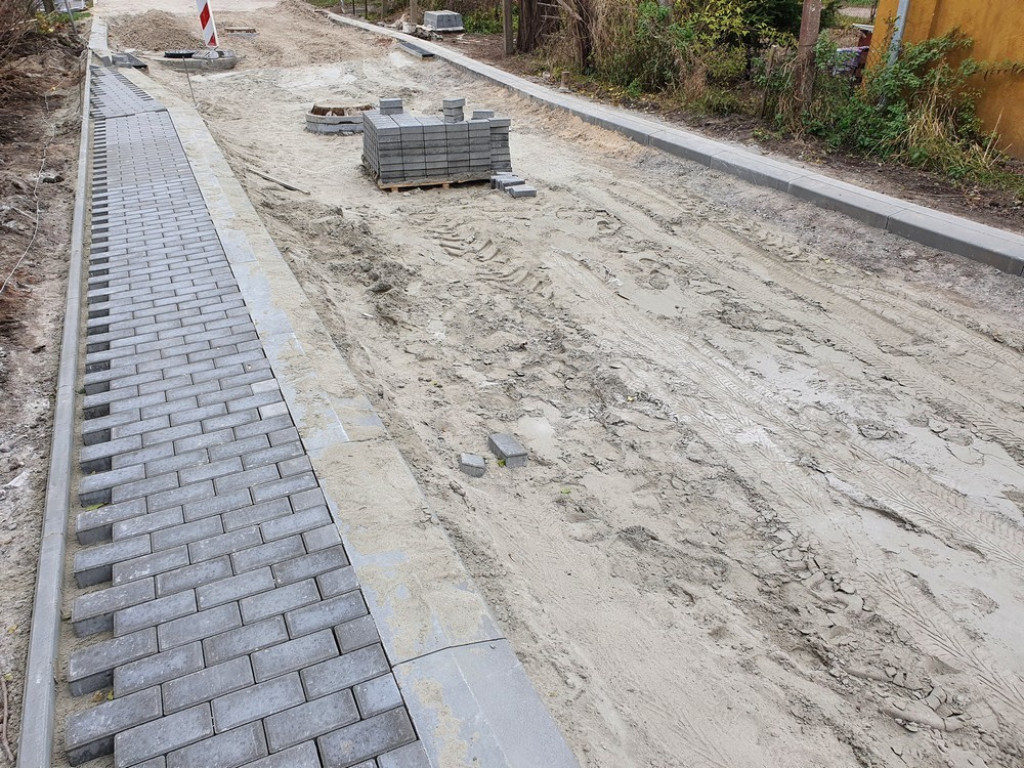 Hrubieszów: Budowa ulicy Diamentowej - ZDJĘCIA