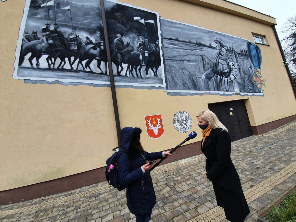 Odsłonięcie hrubieszowskiego muralu - ZDJĘCIA