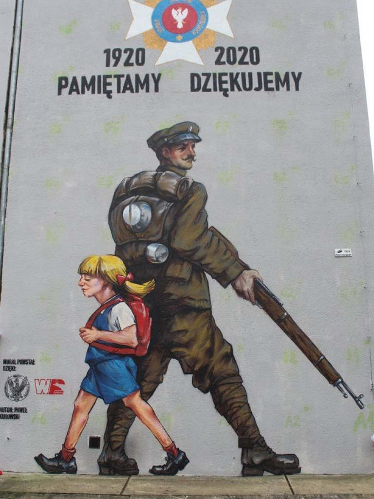 Pamiętamy - Dziękujemy. Odsłonięcie muralu patriotycznego w miejscowości Hostynne-Kolonia - ZDJĘCIA